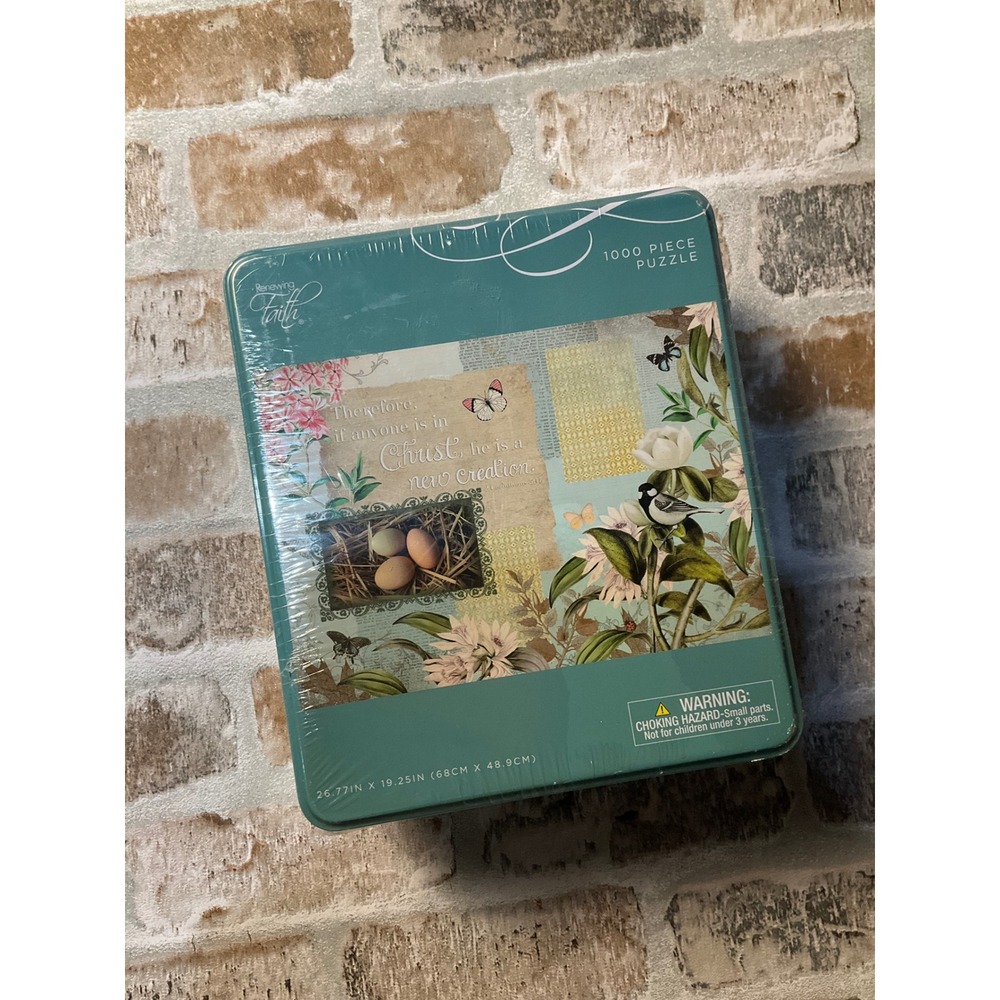Renewing Faith 1000 Piece Jigsaw‎ Puzzle in Collector Tin New Creation Scripture